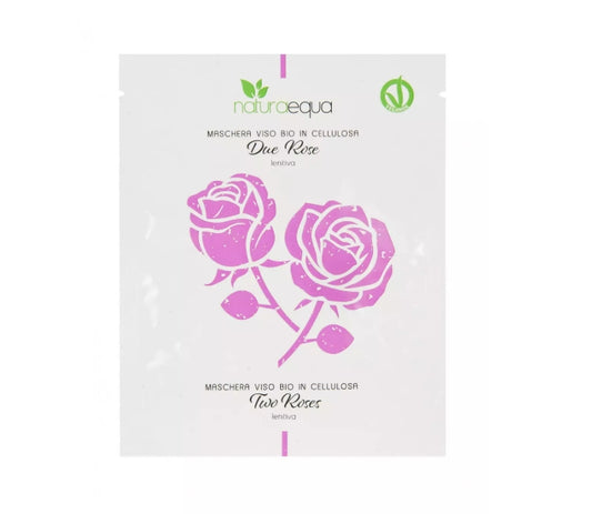 Mascarilla Facial Bio de Celulosa Dos Rosas – Calmante