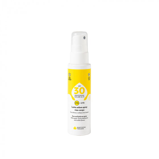 Leche solar en spray para rostro y cuerpo SPF30