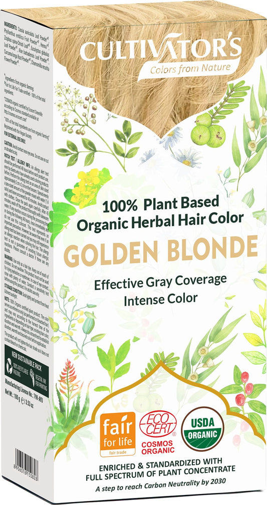 Tinte Vegetal Orgánico - Rubio Dorado