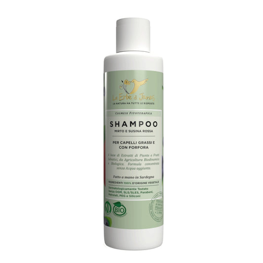 Mini Shampoo Antiforfora per Capelli Grassi con Mirto e Susina