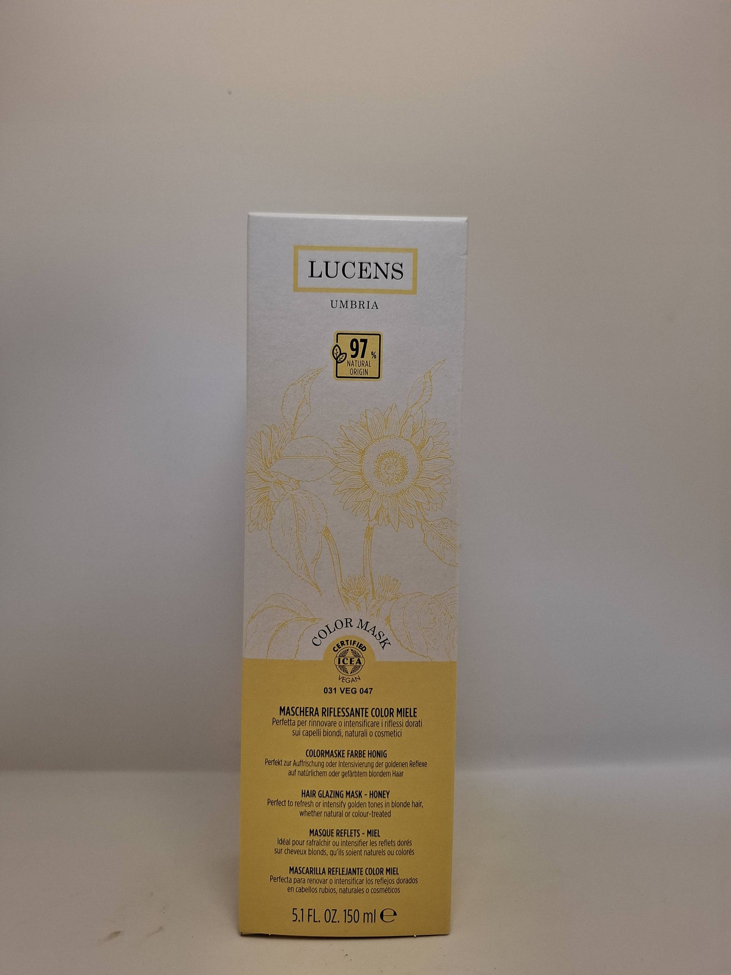 Lucens Color Mask - Maschera riflessante capelli Miele