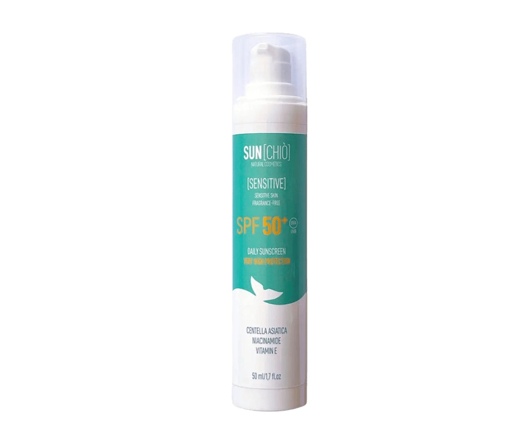 Crema Solare Viso Sensitive SPF50+ – Protezione Delicata Quotidiana