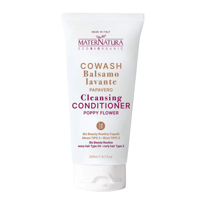 Cowash orgánico para el cabello con flores de amapola