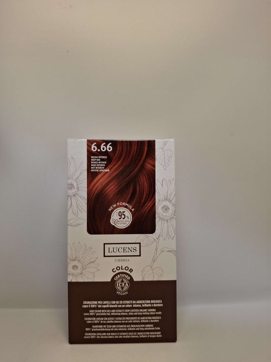 Tinte sin amoniaco 6.66 - Rojo Intenso