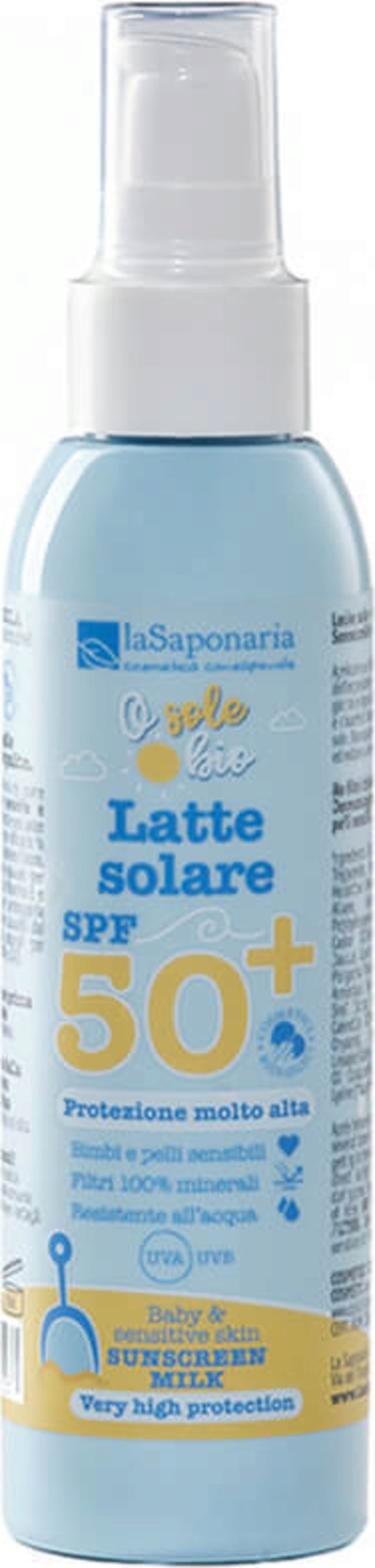 Ecobio Crema Solar SPF 50 para Niños y Pieles Sensibles