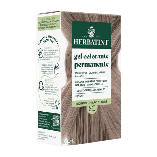 Gel Colorante Permanente 8C Biondo Chiaro Cenere