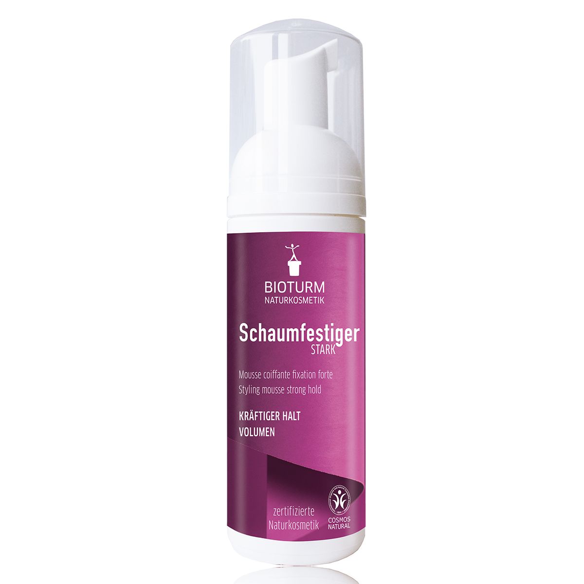 Mousse para cabello natural de fijación fuerte