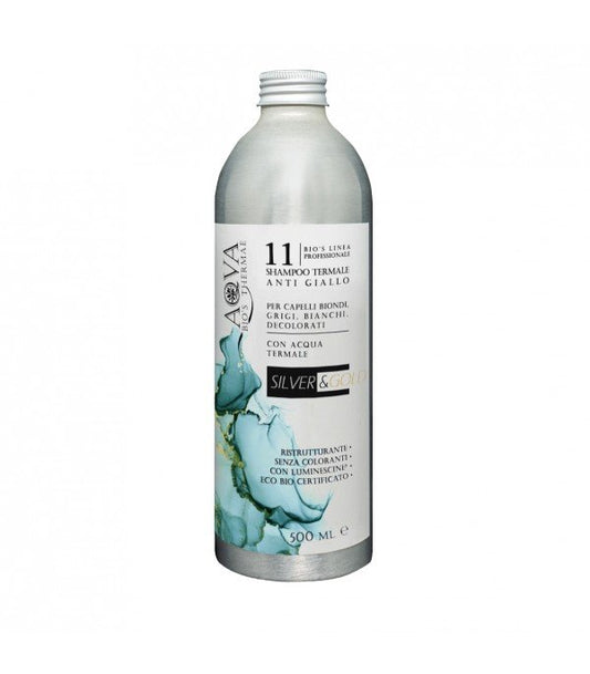 Silver & Gold - Shampoo termale Anti-giallo 500 ml - Yumibio Espana