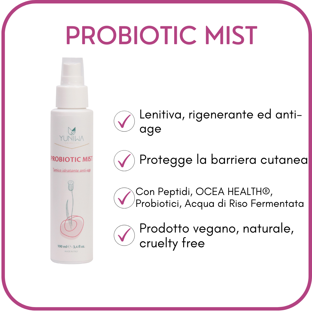 Probiotic Mist  - Tonico Viso Idratante Antiage - 100 ml - Yumibio Espana