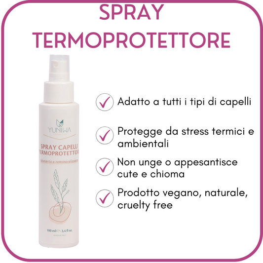 Spray Protector de Calor - Hidratante y Remineralizante - 100 ml - Yumibio Espana