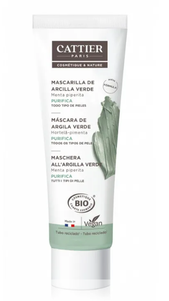 Mascarilla facial de arcilla verde y menta - Yumibio Espana