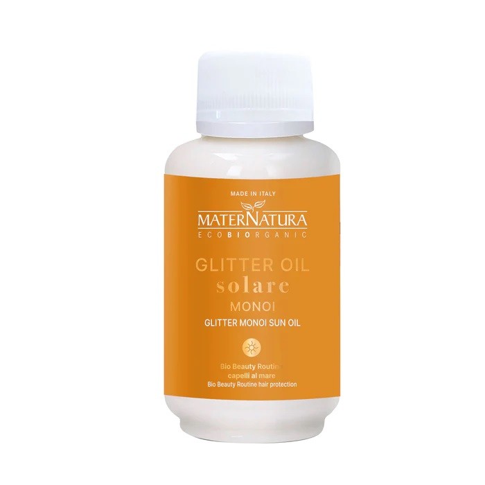 Olio Glitter Solare per Capelli al Monoi - Yumibio Espana