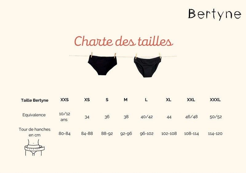 Braguitas Menstruales Negras - Talla M - Yumibio Espana
