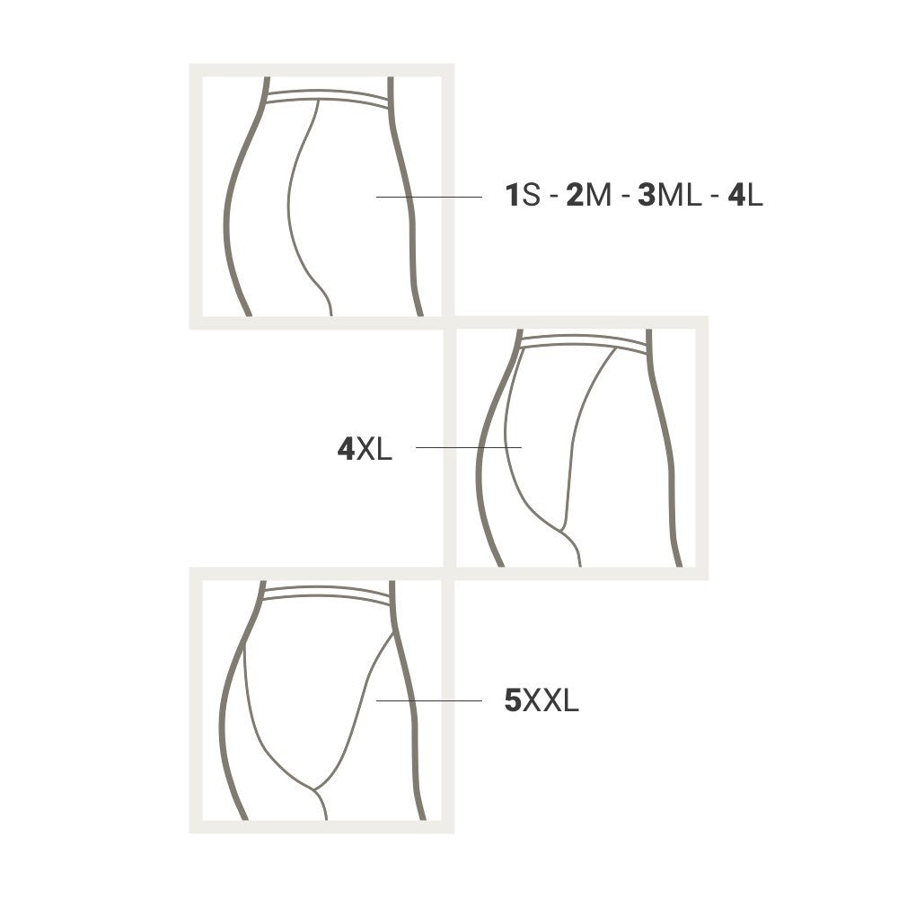 Bermudas con micromasaje en champán fuerte - Talla 1 S