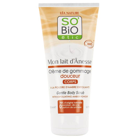 Crema corporal exfoliante con leche de burra - Yumibio Espana