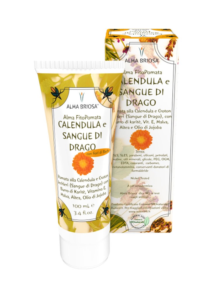 Fitopomata Calendula e Drago  Bio e Vegan per pelli sensibili - Yumibio Espana