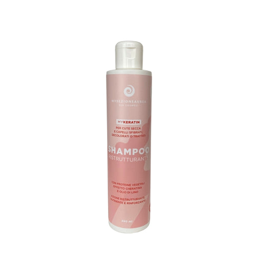 Champú reestructurante para cuero cabelludo seco y cabello quebradizo, decolorado o tratado con MY KERATIN