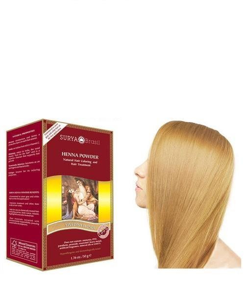 Tinte Vegetal en Polvo - Henna Rubia Sueca - Yumibio Espana