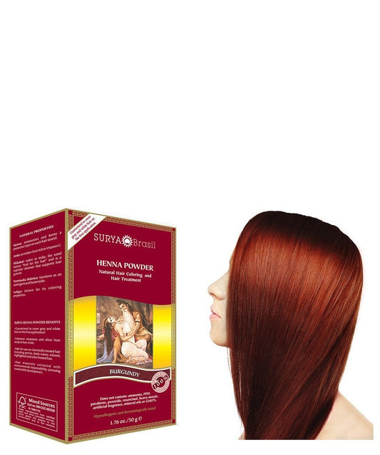 Colorante Vegetal en Polvo - Henna Borgoña - Yumibio Espana