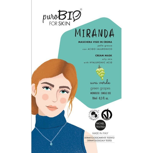 Mascarilla facial para pieles grasas - Uva verde - Yumibio Espana