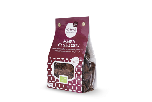 Barabitt all'Olio e Cacao 200 gr - Yumibio Espana