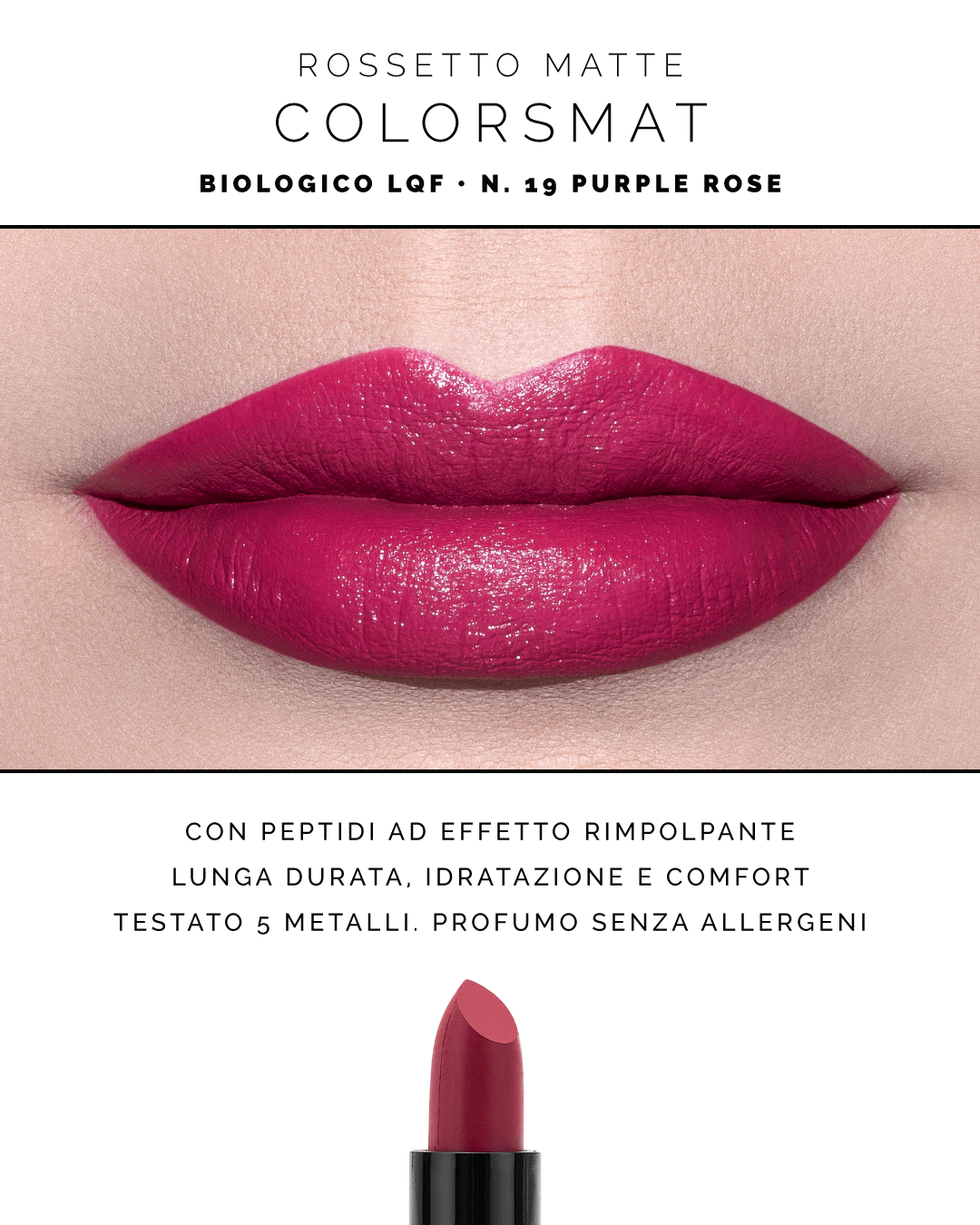 Barra de labios con efecto voluminizador - Purple Rose - Yumibio Espana