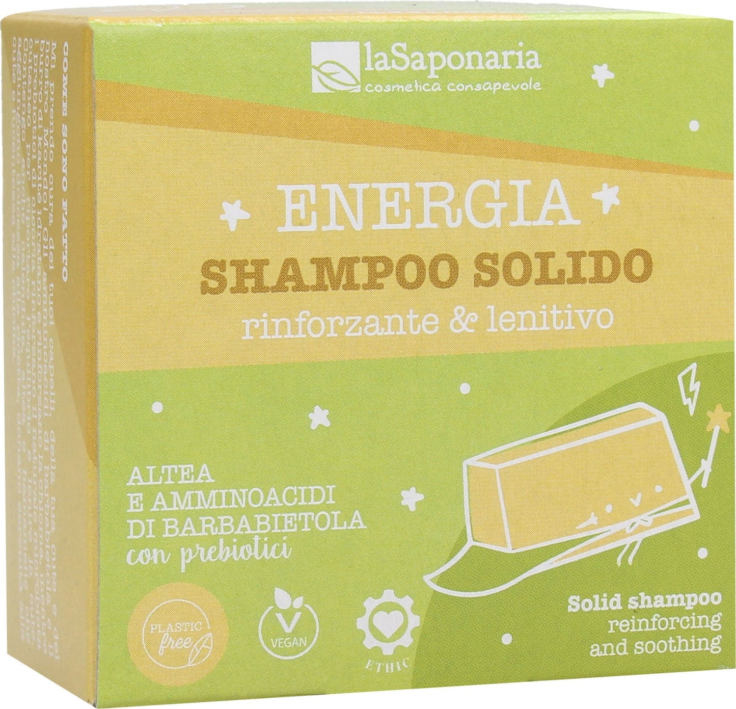 Shampoo Solido - Rinforzante e Lenitivo - Yumibio Espana