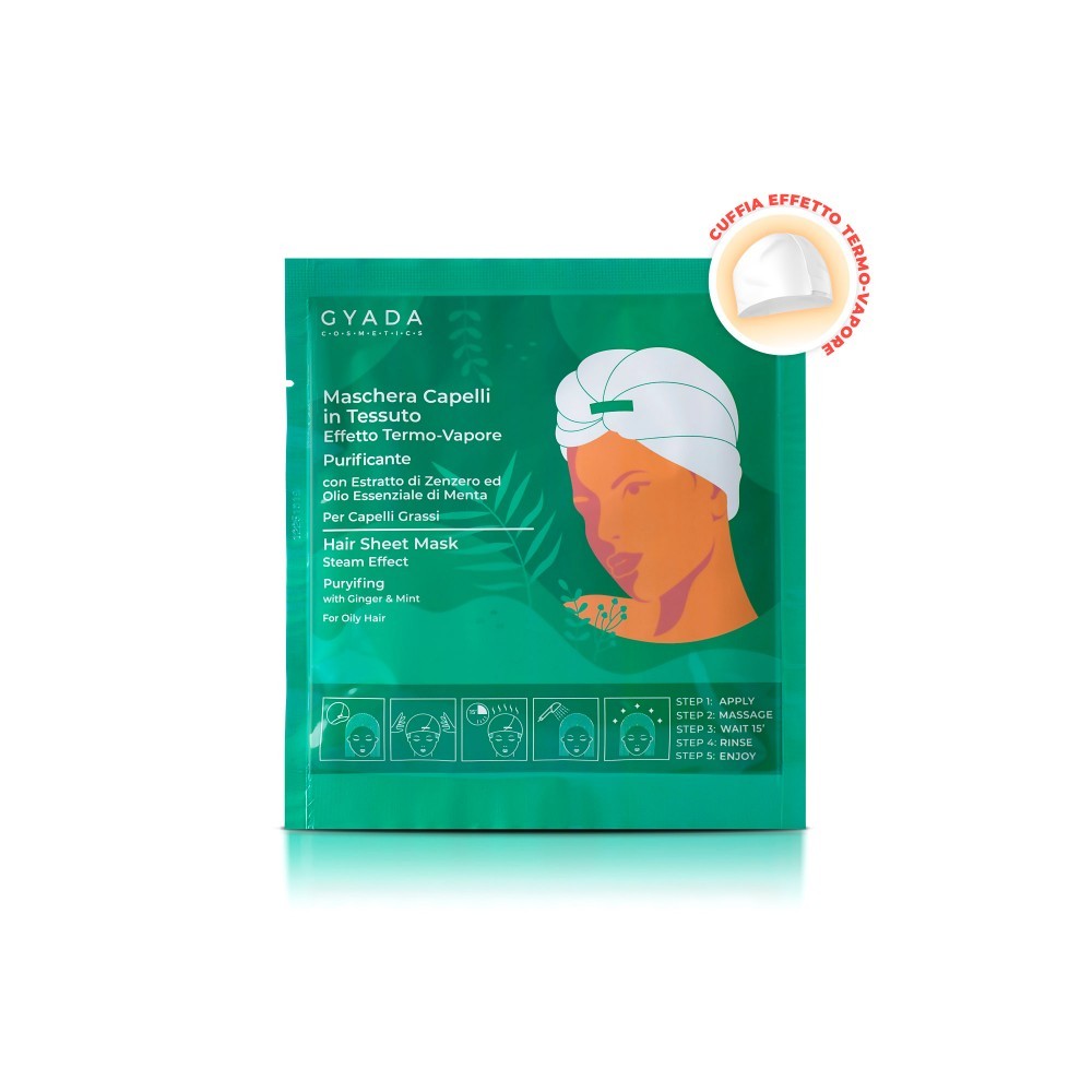 Maschera Capelli in Tessuto 5 - Purificante - Yumibio Espana