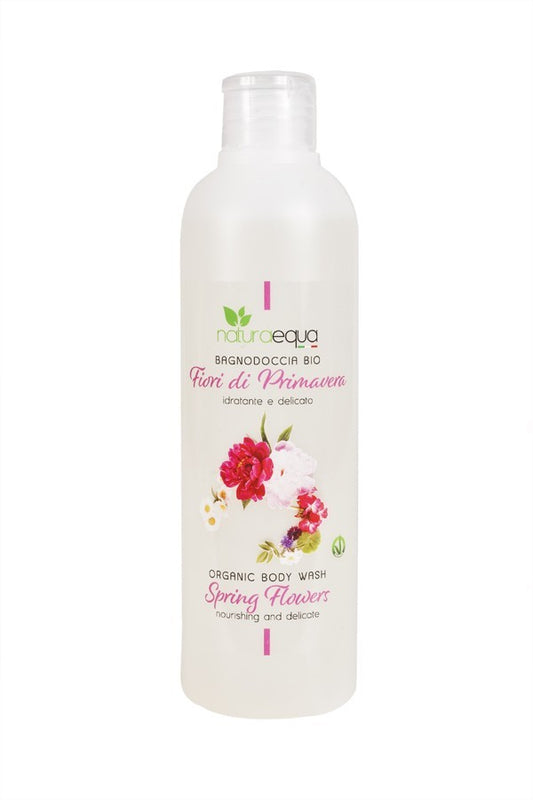 Gel de ducha vegano con flores primaverales - Yumibio Espana