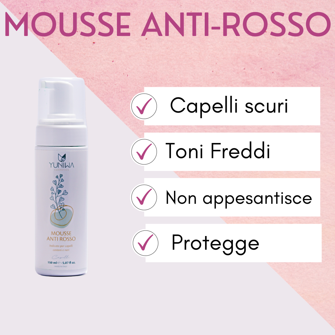 Mousse para el cabello anti-rojas - Yumibio Espana