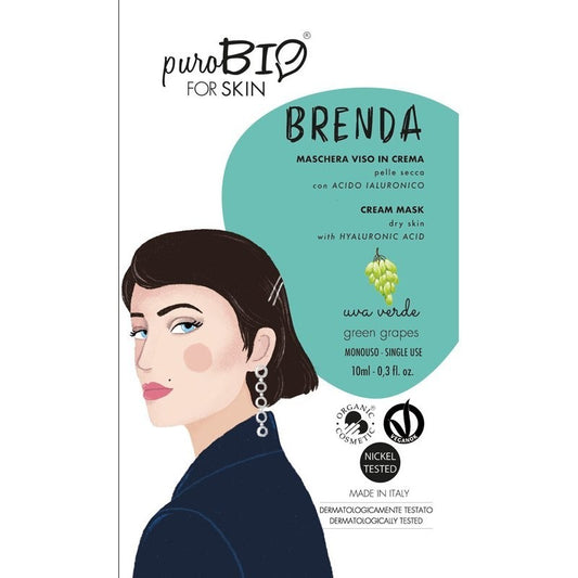 Mascarilla facial para piel seca - Uva verde - Yumibio Espana