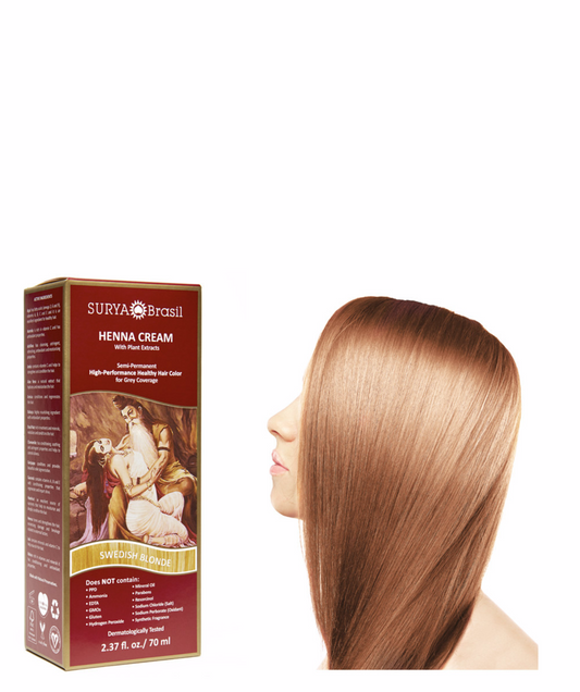 Tinte Vegetal en Crema - Henna Rubia Sueca - Yumibio Espana