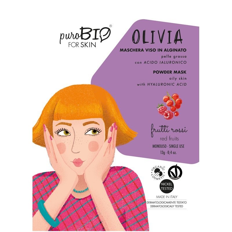 Maschera Viso Peel Off Pelle Grassa - Frutti Rossi - Yumibio Espana