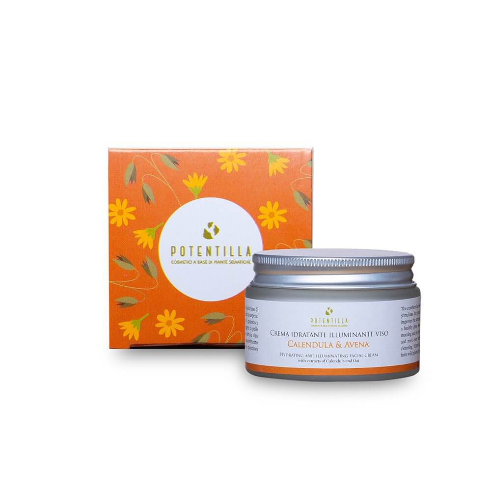 Crema Viso Idratante e Illuminante con Avena e Calendula 50 ml - Yumibio Espana