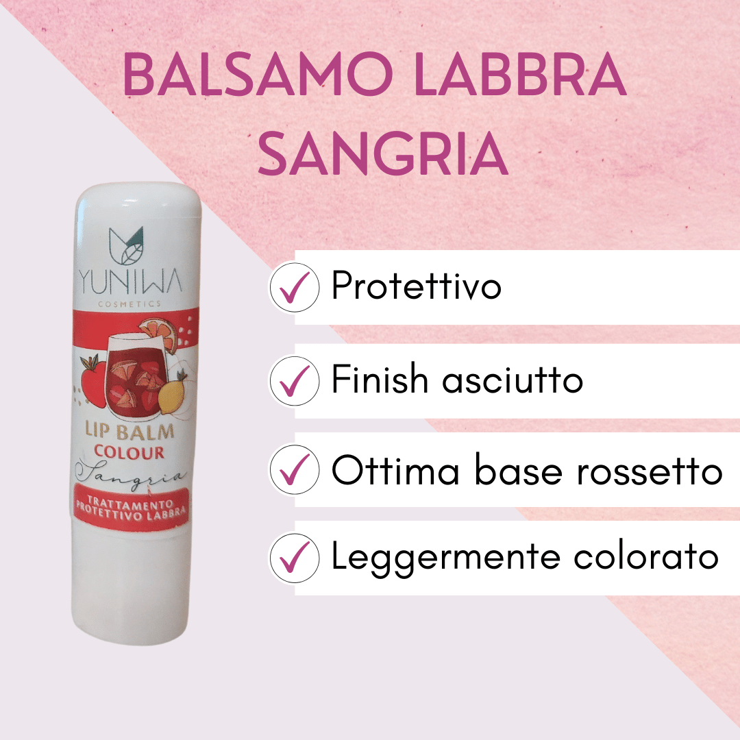 Bálsamo Labial Protector Coloreado - Sangria - Yumibio Espana