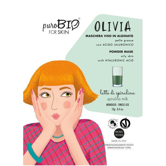 Maschera Viso Peel Off Pelle Grassa - Latte di Spirulina - Yumibio Espana