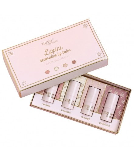 Set de caja Lippini - Bálsamos labiales de colores naturales - Yumibio Espana