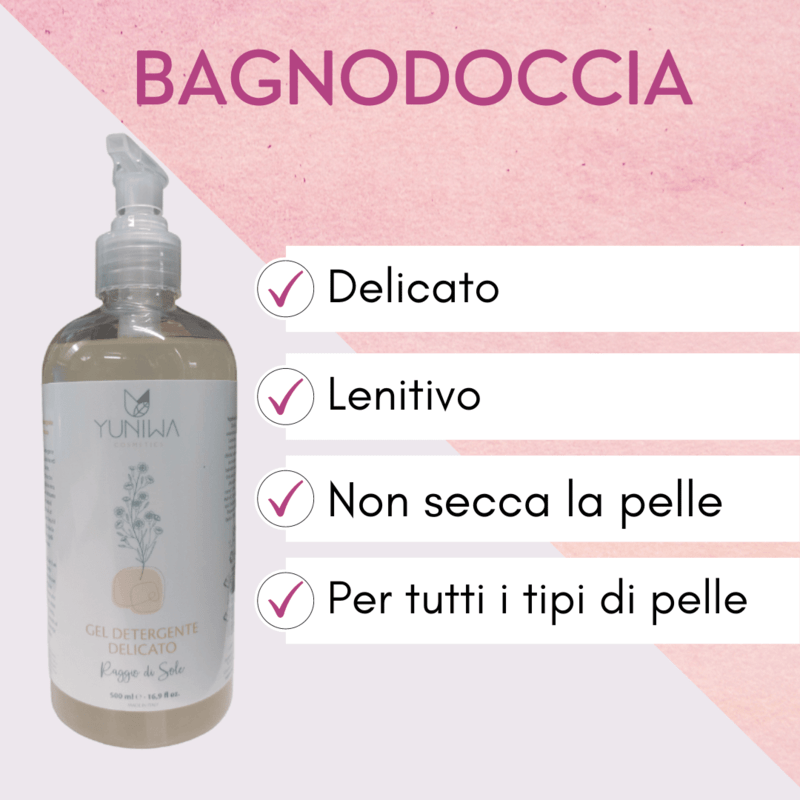 Gel de baño delicado - Raggio di Sole - 500 ml - Yumibio Espana