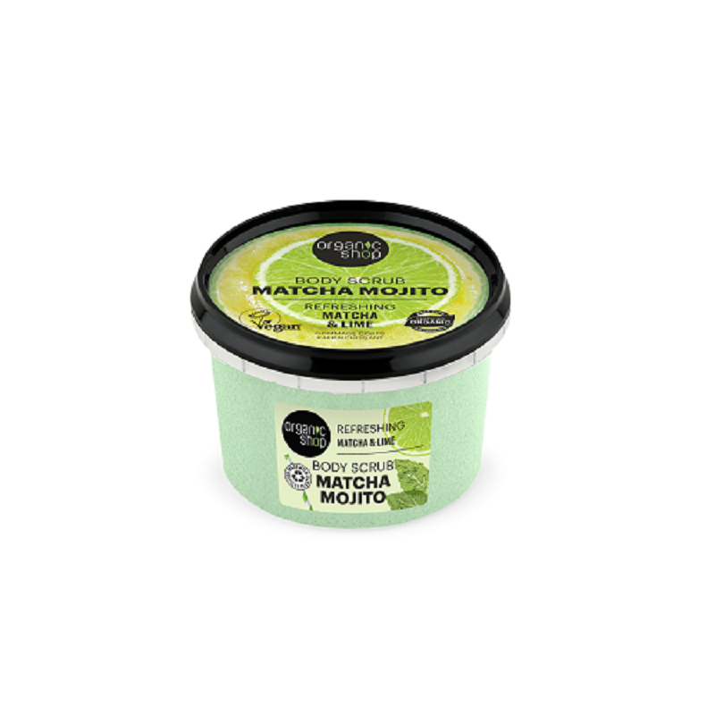 Scrub Corpo Rinfrescante con Matcha e Mojito - Yumibio Espana