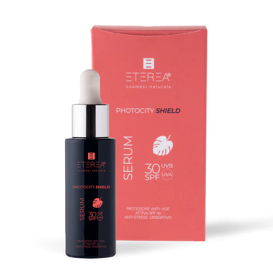 Sérum facial antiedad protección solar SPF 30 - Photocity Shield Serum - Yumibio Espana