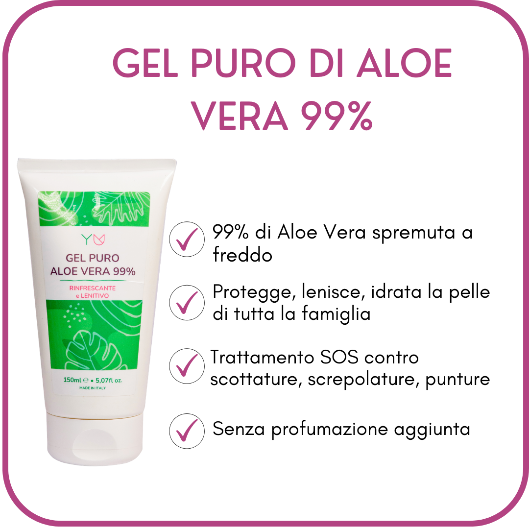 Gel Puro de Aloe Vera 99% - Yumibio Espana