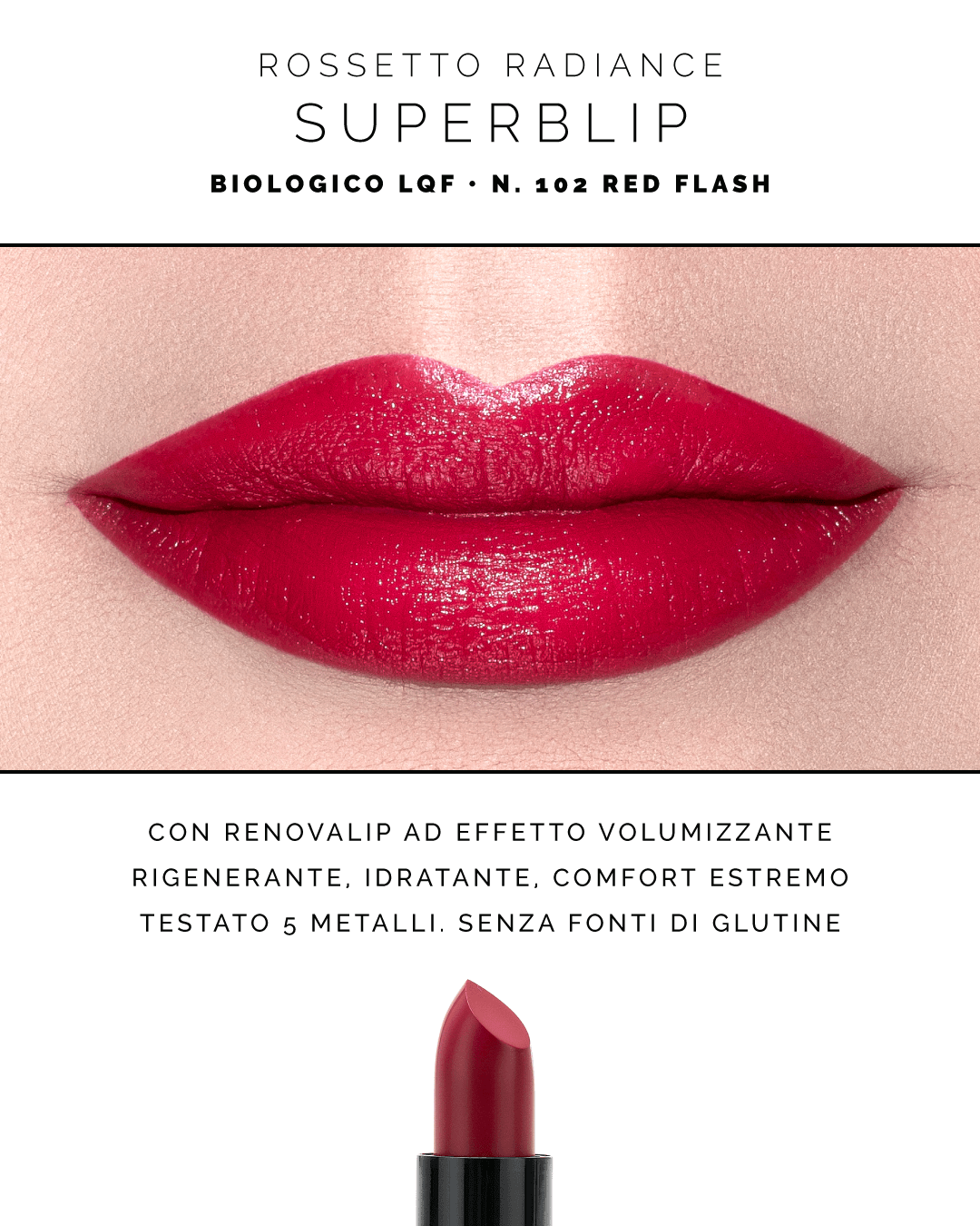 Lápiz labial Superb - Red Flash - Yumibio Espana