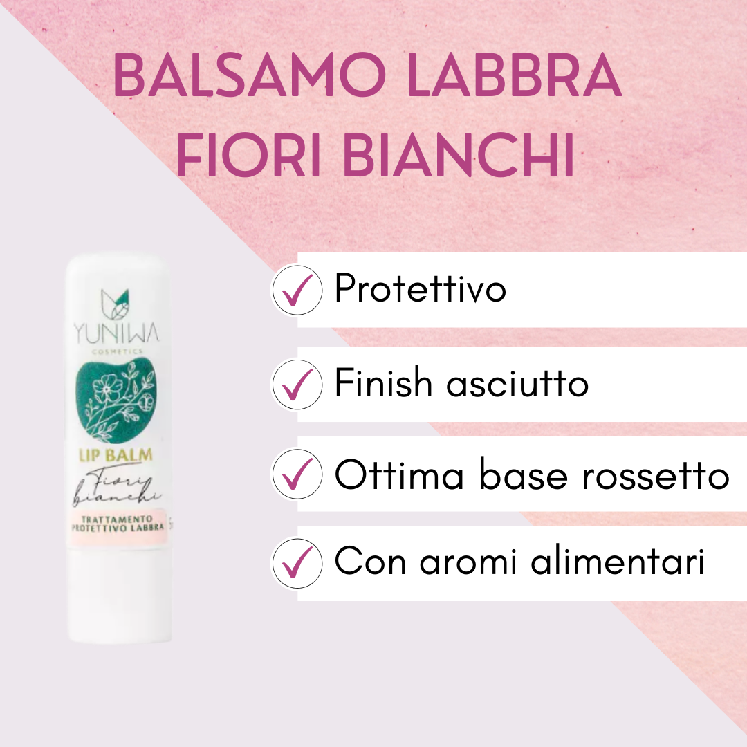 Bálsamo Labial Protector - Flores Blancas - Yumibio Espana