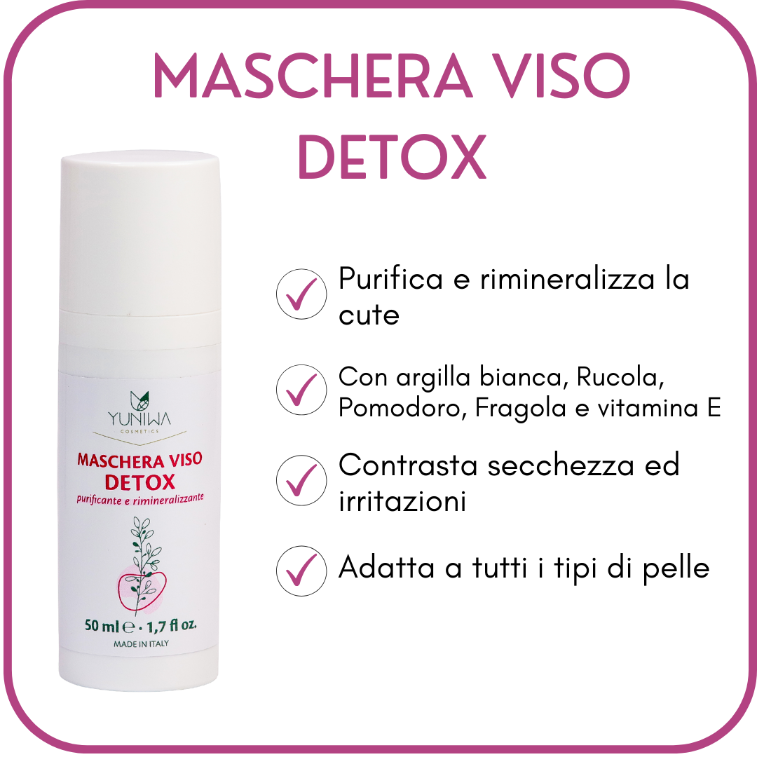 Mascarilla facial detox con arcilla blanca - Yumibio Espana