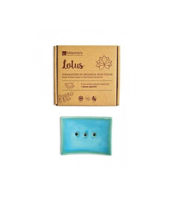 Lotus Portasapone in Ceramica per Solidi - Yumibio Espana