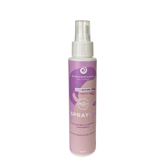 Spray UP Profumo Corpo e Capelli - Vaniglia & Patchouli - Yumibio Espana