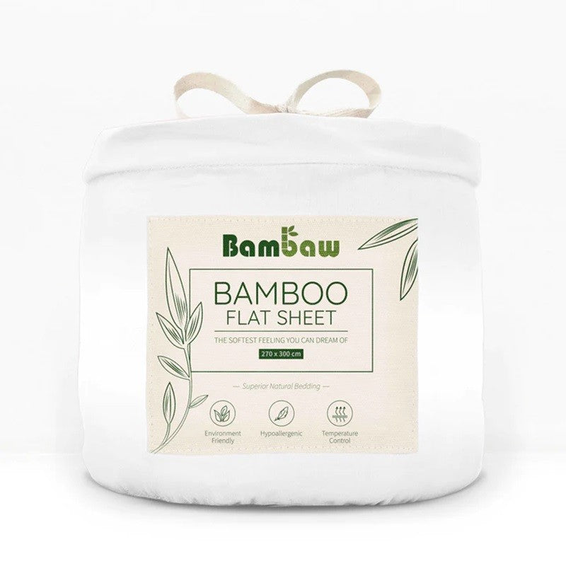 Sábana encimera de seda de bambú - Blanco - Yumibio Espana